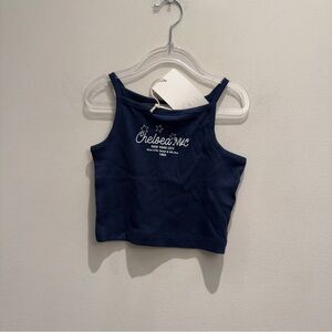 NWT- Zara Chelsea NYC Tank Top Navy Blue Size 6-7 Years